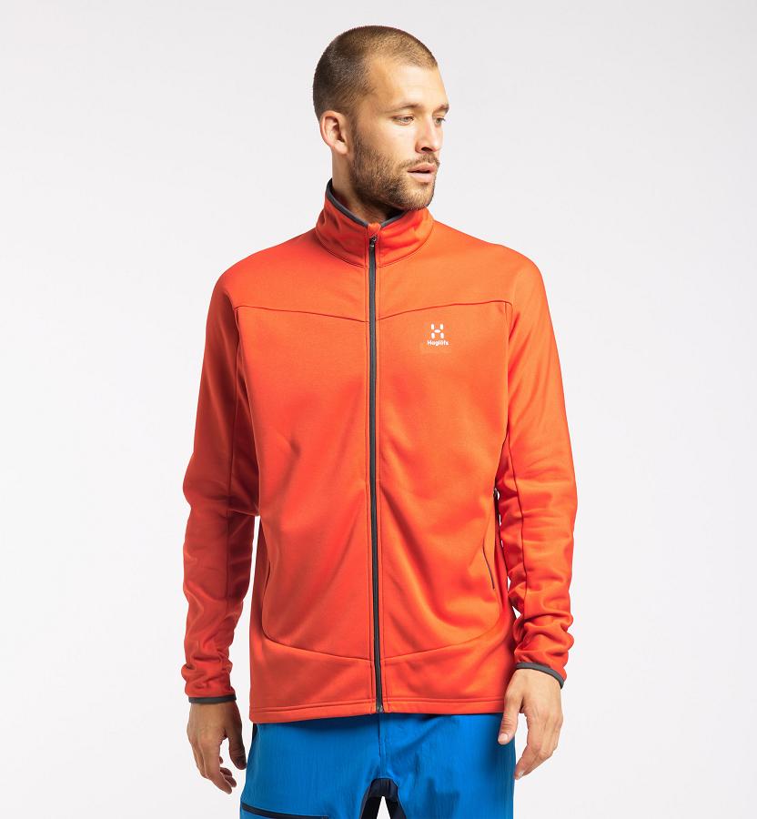 Haglöfs Mens Frost Mid Layer Red New Zealand 98456JBIP